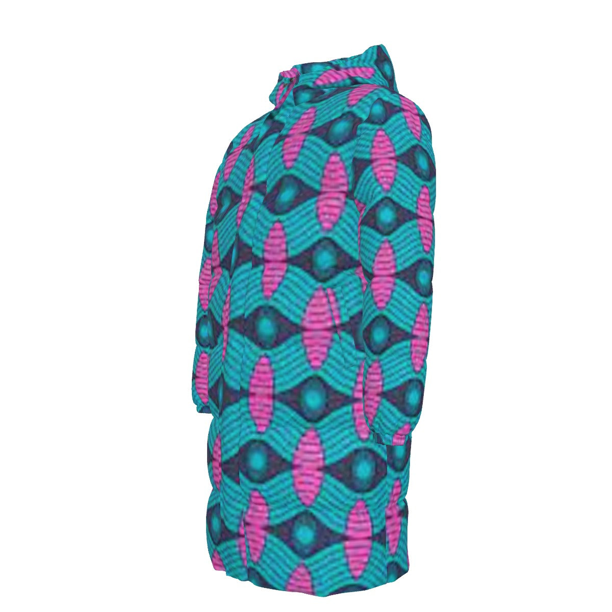 WildMystic1 African Print Unisex Long Down Coat