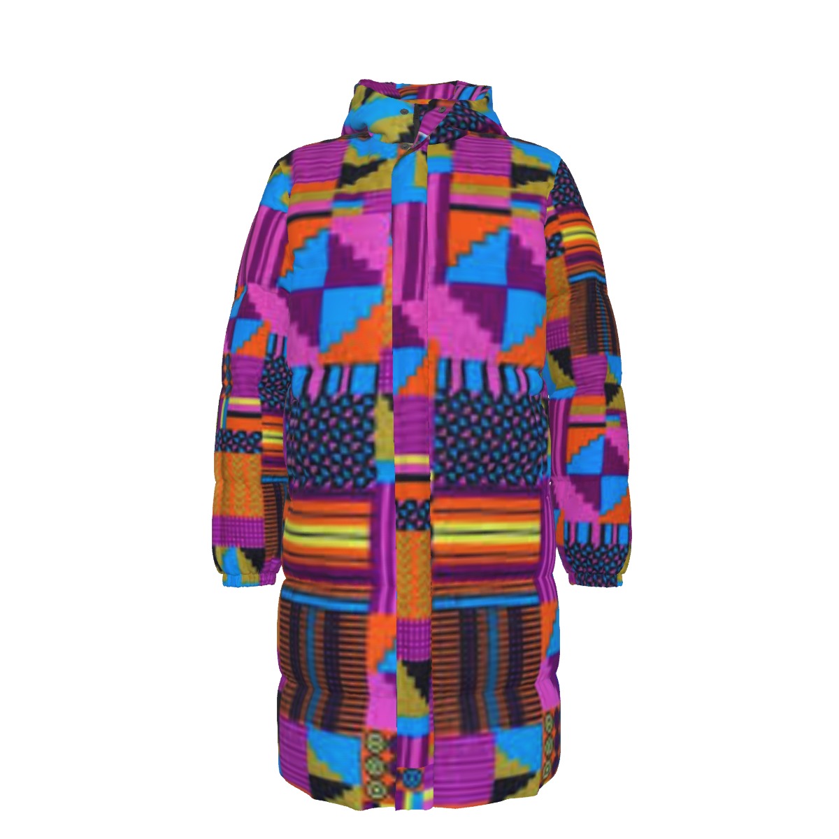 Purple Kente African Print Design