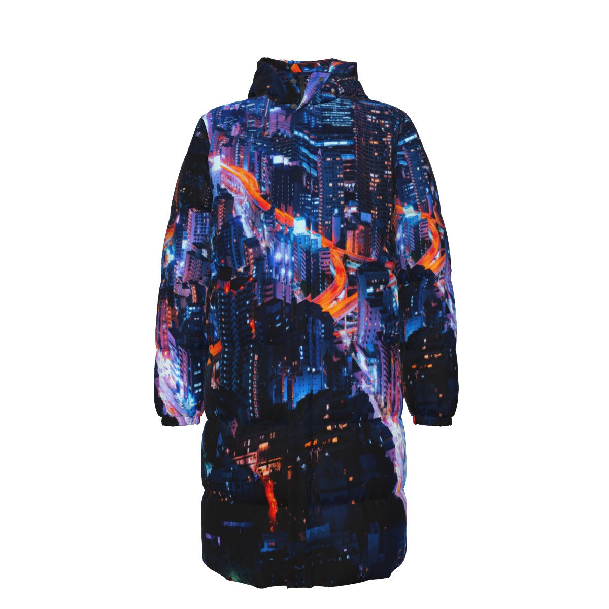 WildMystic1 City Nights Unisex Down Coat