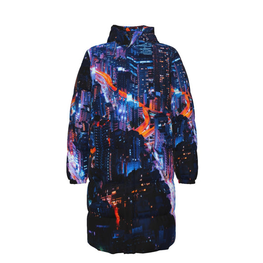 WildMystic1 City Nights Unisex Down Coat