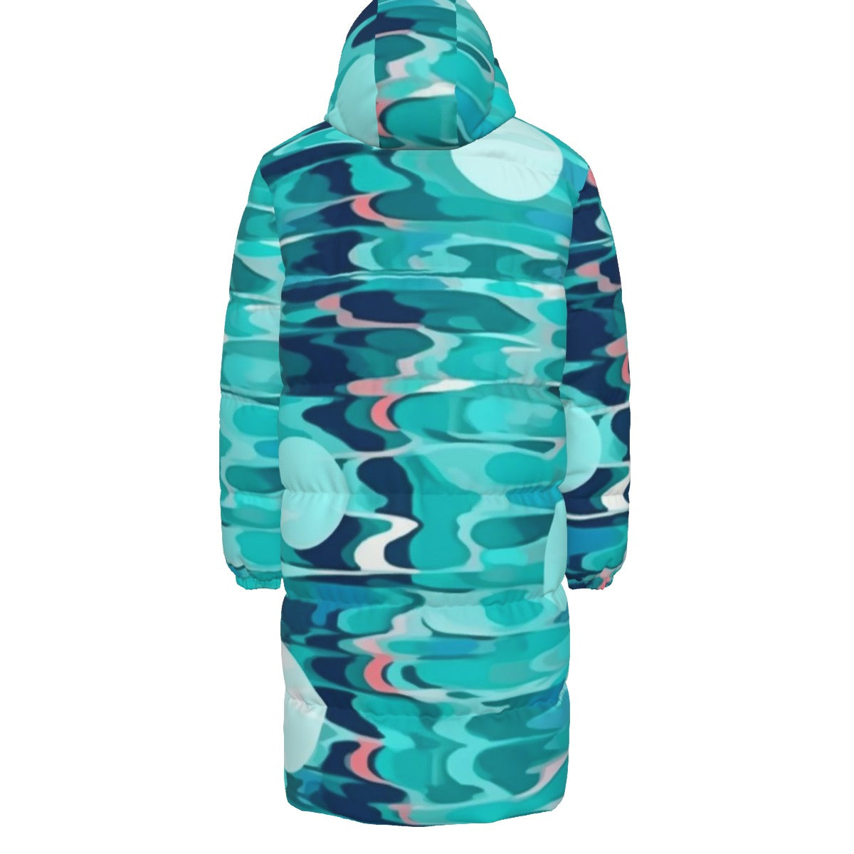WildMystic1 Water Shimmer Unisex Long Down Coat