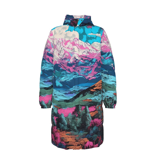 WildMystic1 Mountains Unisex Long Down Coat