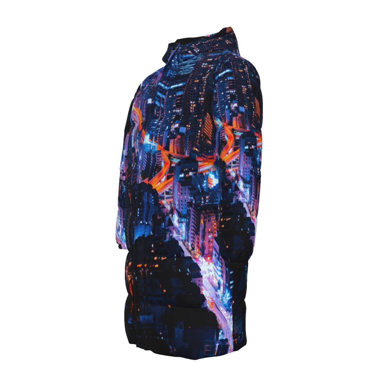 WildMystic1 City Nights Unisex Down Coat