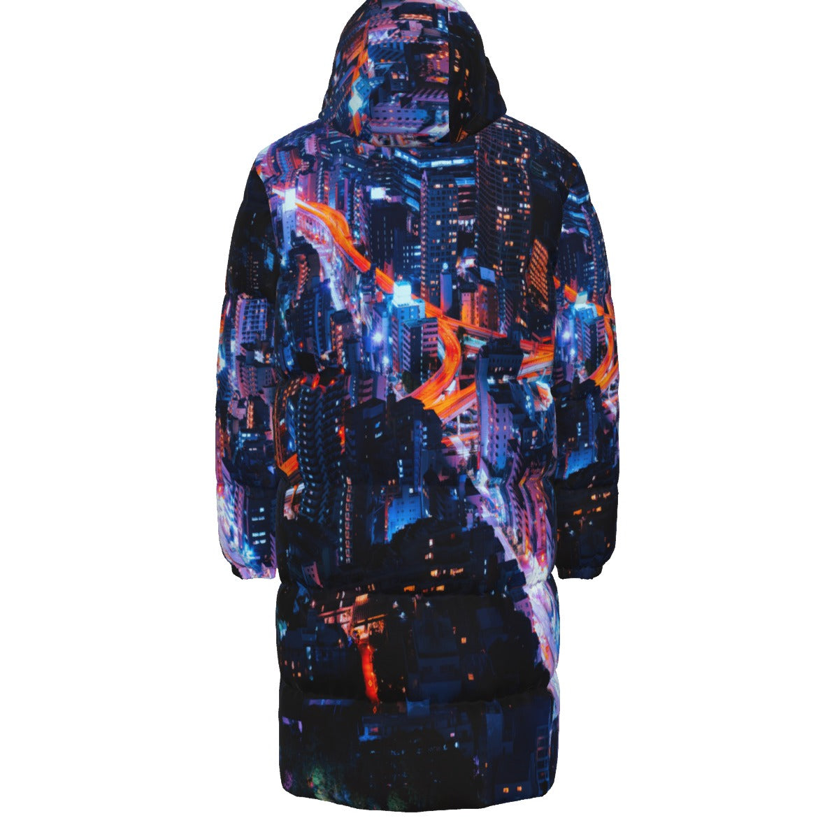 WildMystic1 City Nights Unisex Down Coat