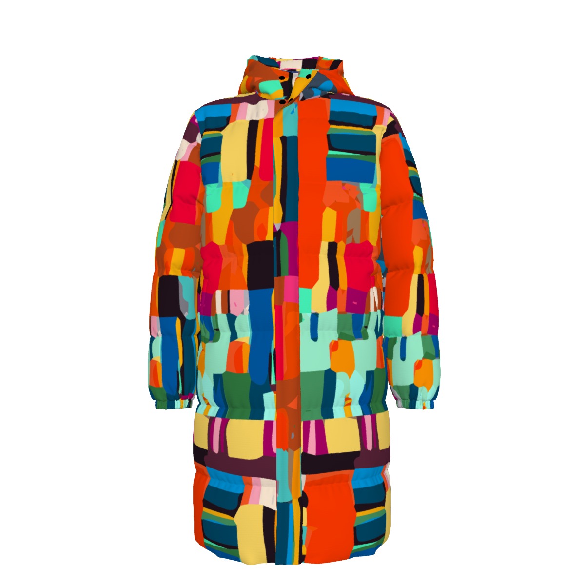 WildMystic1 Colorful Art  Unisex Long Down Coat Unisex