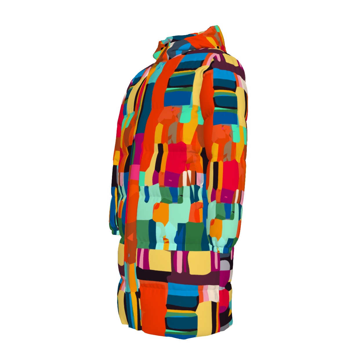 WildMystic1 Colorful Art  Unisex Long Down Coat Unisex