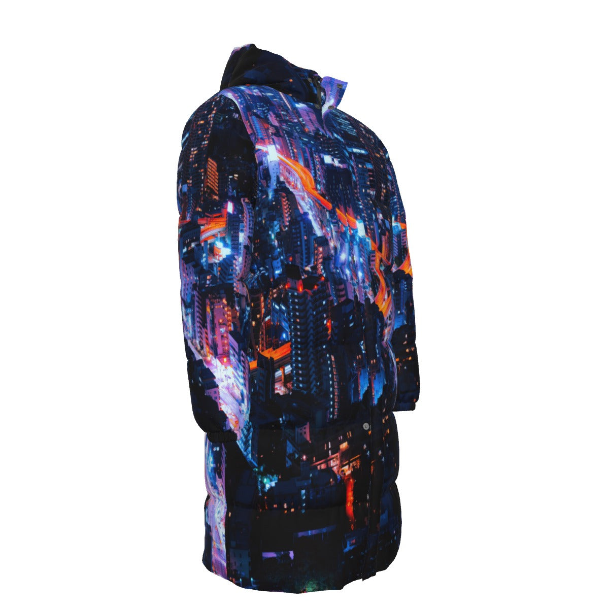 WildMystic1 City Nights Unisex Down Coat